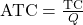 \text{ATC} = \frac{\text{TC}}{Q}